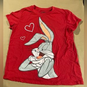 Looney Tunes Vintage Bugs Bunny Love Women’s Large T Shirt